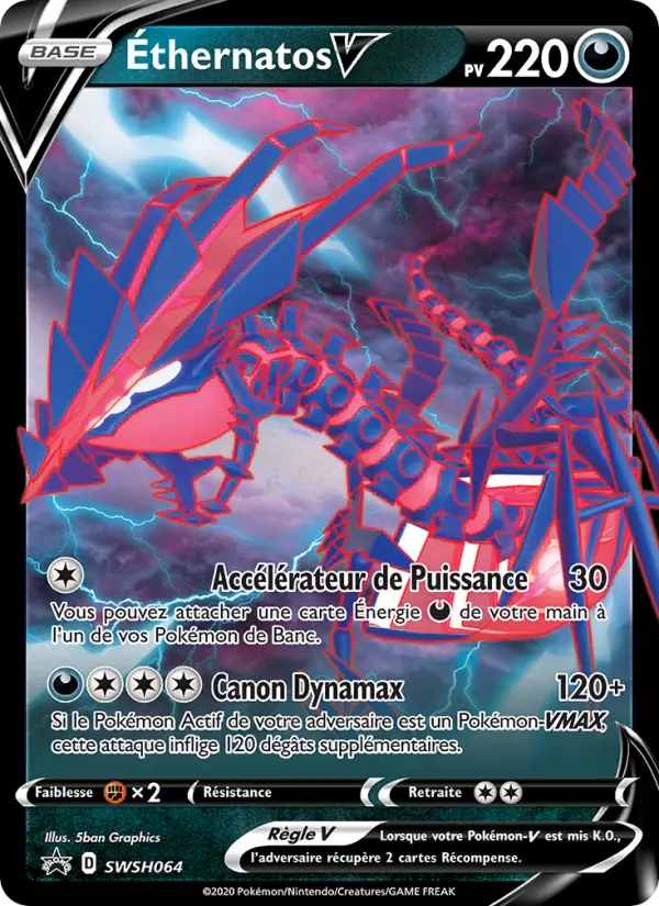 SWSH064/107 - Éthernatos V – Promo SWSH (Carte Pokémon FR à petit prix, à l’unité sur Lorenzone.fr)