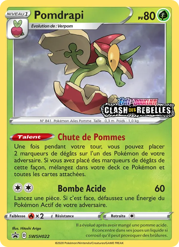 SWSH022/107 - Pomdrapi – Promo SWSH (Carte Pokémon FR à petit prix, à l’unité sur Lorenzone.fr)
