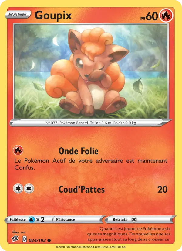 024/192 - Goupix – Clash des Rebelles (Carte Pokémon FR à petit prix, à l’unité sur Lorenzone.fr)
