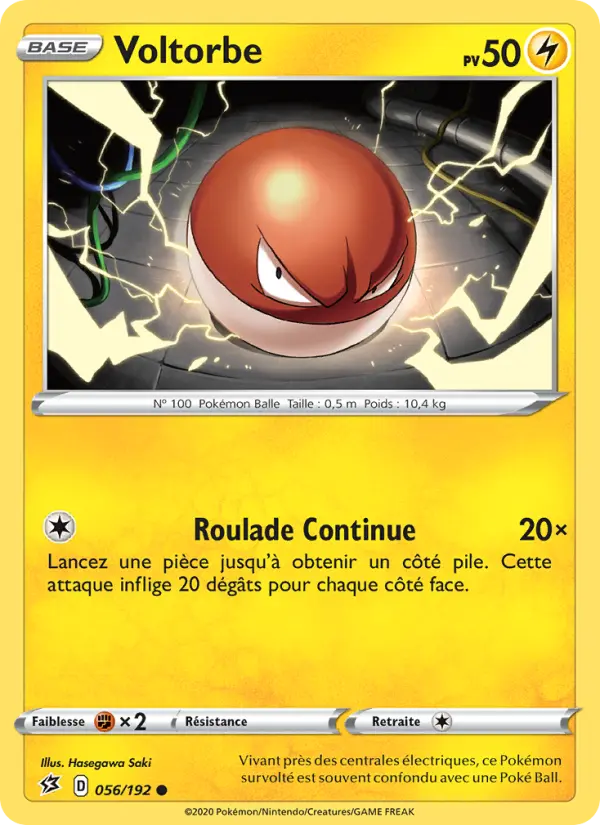 056/192 - Voltorbe – Clash des Rebelles (Carte Pokémon FR à petit prix, à l’unité sur Lorenzone.fr)