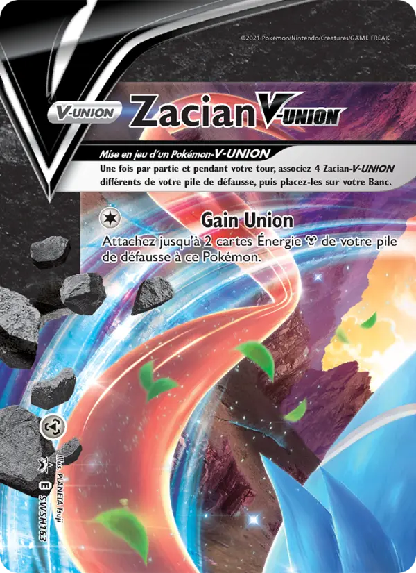 SWSH163/107 - Zacian V-UNION – Promo SWSH (Carte Pokémon FR à petit prix, à l’unité sur Lorenzone.fr)