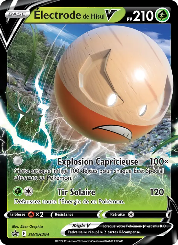 SWSH294/107 - Électrode de Hisui V – Promo SWSH (Carte Pokémon FR à petit prix, à l’unité sur Lorenzone.fr)