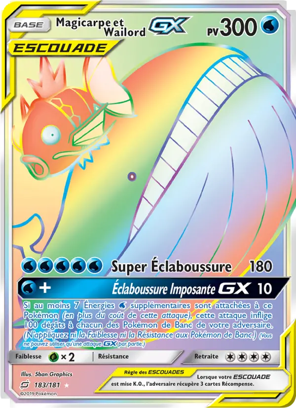183/181 - Magicarpe et Wailord GX