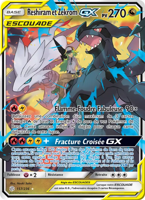 157/236 - Reshiram et Zekrom GX