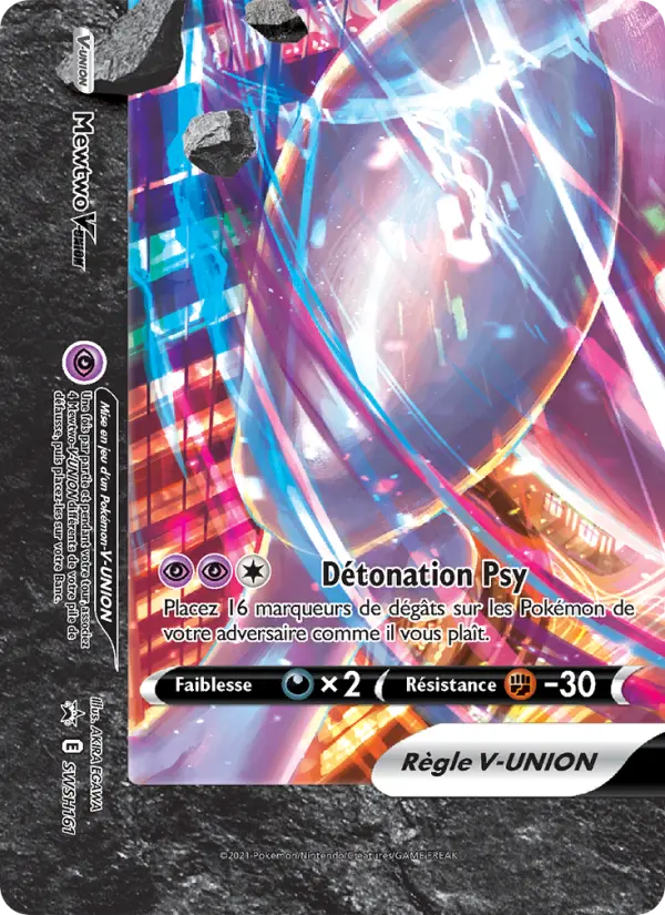 SWSH161/107 - Mewtwo V-UNION – Promo SWSH (Carte Pokémon FR à petit prix, à l’unité sur Lorenzone.fr)