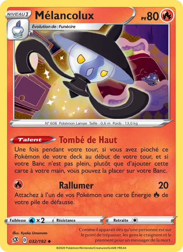 032/192 - Mélancolux – Clash des Rebelles (Carte Pokémon FR à petit prix, à l’unité sur Lorenzone.fr)