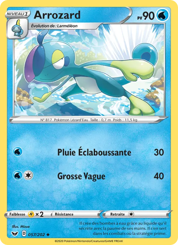 057/202 - Arrozard – Épée et Bouclier (Carte Pokémon FR à petit prix, à l’unité sur Lorenzone.fr)