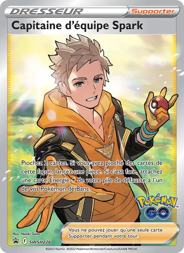 SWSH226/107 - Capitaine d'équipe Spark – Promo SWSH (Carte Pokémon FR à petit prix, à l’unité sur Lorenzone.fr)