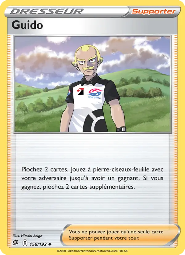 158/192 - Guido – Clash des Rebelles (Carte Pokémon FR à petit prix, à l’unité sur Lorenzone.fr)