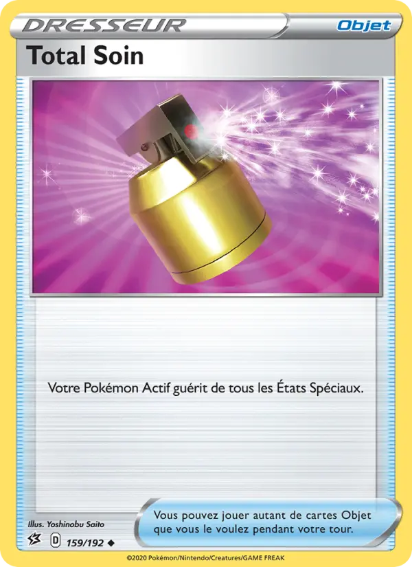 159/192 - Total Soin – Clash des Rebelles (Carte Pokémon FR à petit prix, à l’unité sur Lorenzone.fr)