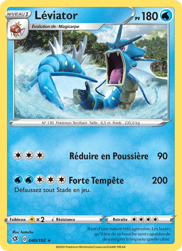 040/192 - Léviator – Clash des Rebelles (Carte Pokémon FR à petit prix, à l’unité sur Lorenzone.fr)