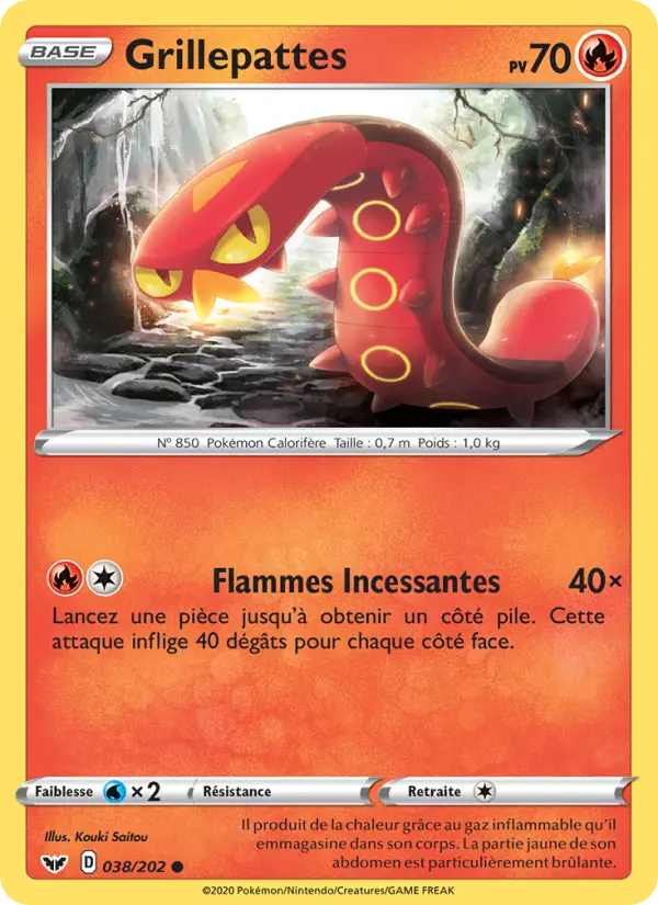 038/202 - Grillepattes – Épée et Bouclier (Carte Pokémon FR à petit prix, à l’unité sur Lorenzone.fr)