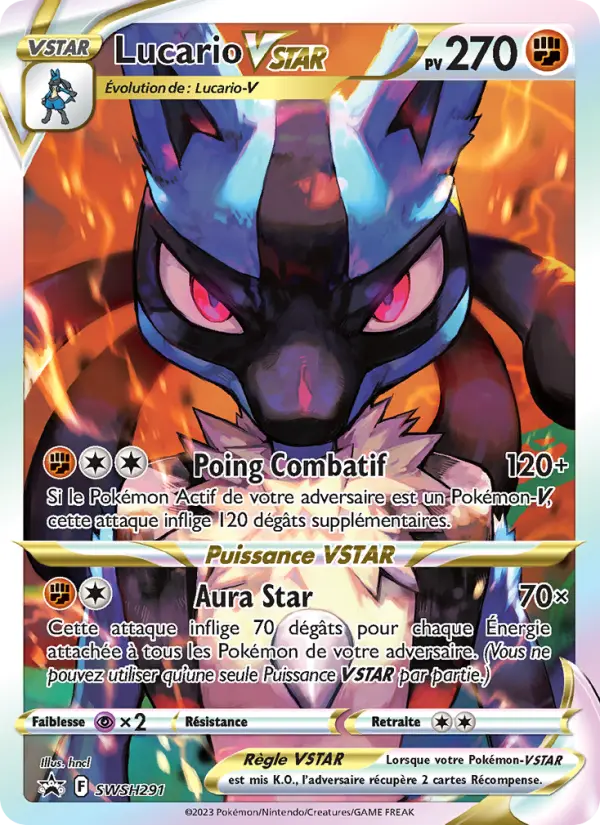 SWSH291/107 - Lucario VSTAR – Promo SWSH (Carte Pokémon FR à petit prix, à l’unité sur Lorenzone.fr)