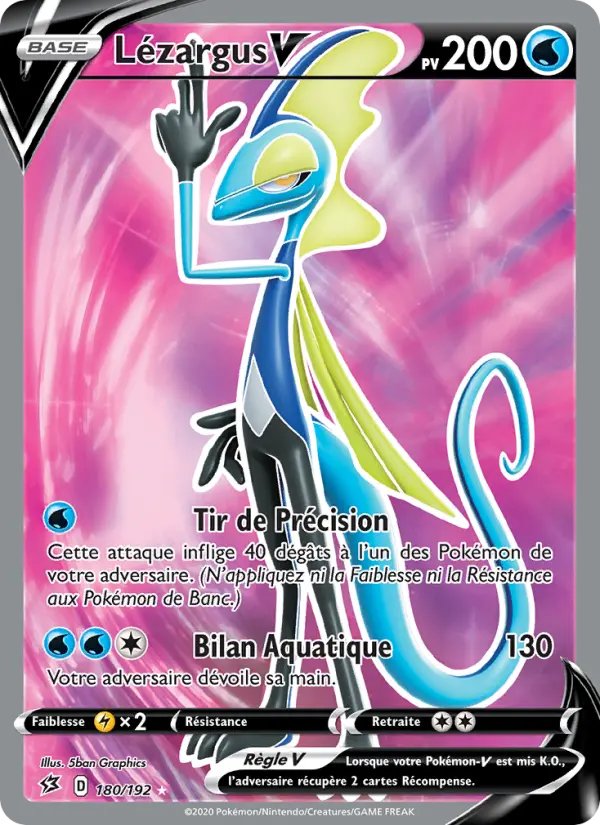 180/192 - Lézargus V – Clash des Rebelles (Carte Pokémon FR à petit prix, à l’unité sur Lorenzone.fr)
