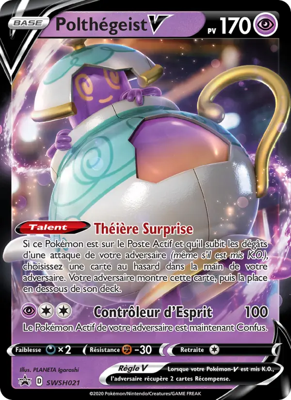 SWSH021/107 - Polthégeist V – Promo SWSH (Carte Pokémon FR à petit prix, à l’unité sur Lorenzone.fr)