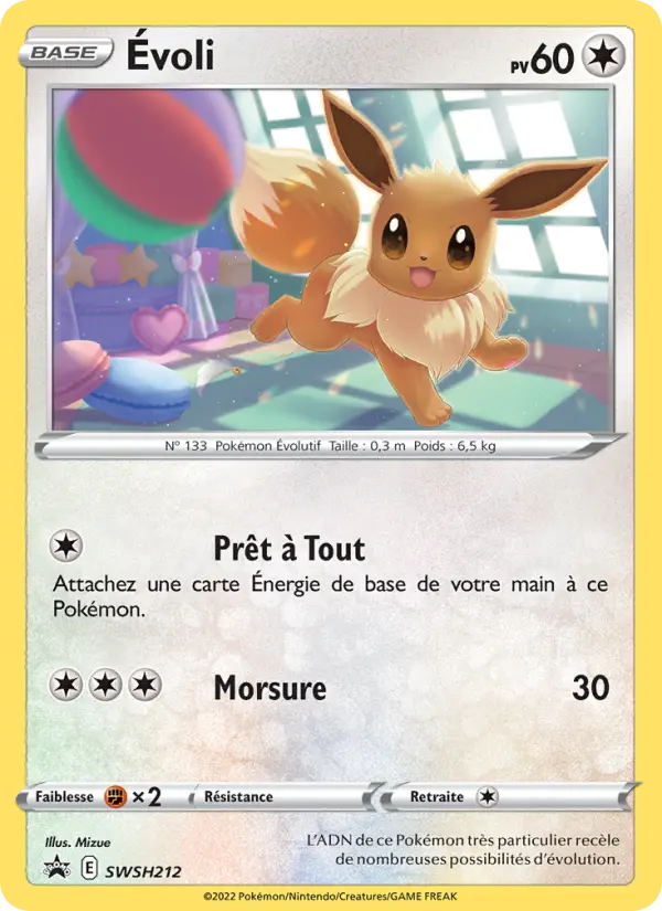 SWSH212/107 - Évoli – Promo SWSH (Carte Pokémon FR à petit prix, à l’unité sur Lorenzone.fr)