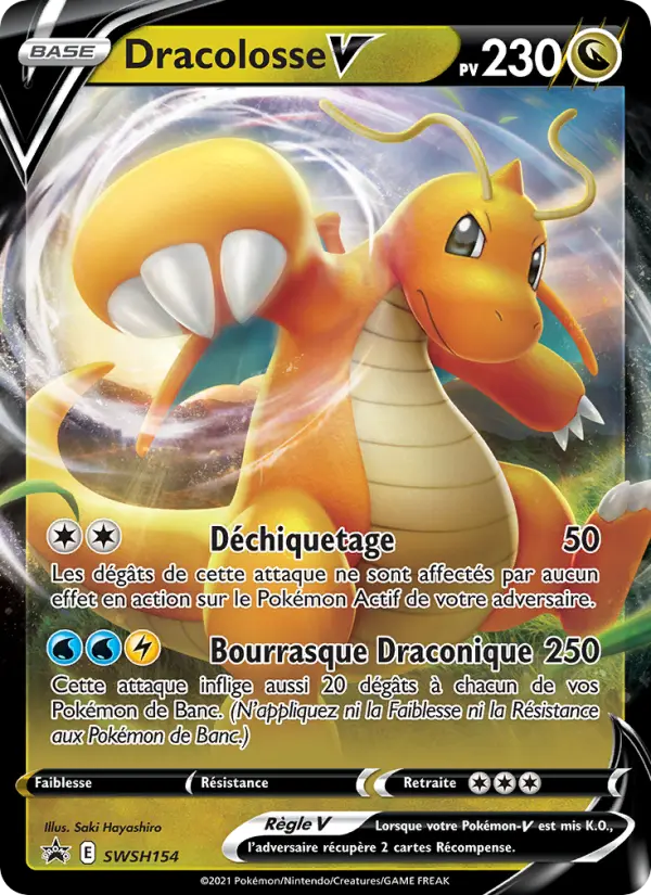 SWSH154/107 - Dracolosse V – Promo SWSH (Carte Pokémon FR à petit prix, à l’unité sur Lorenzone.fr)
