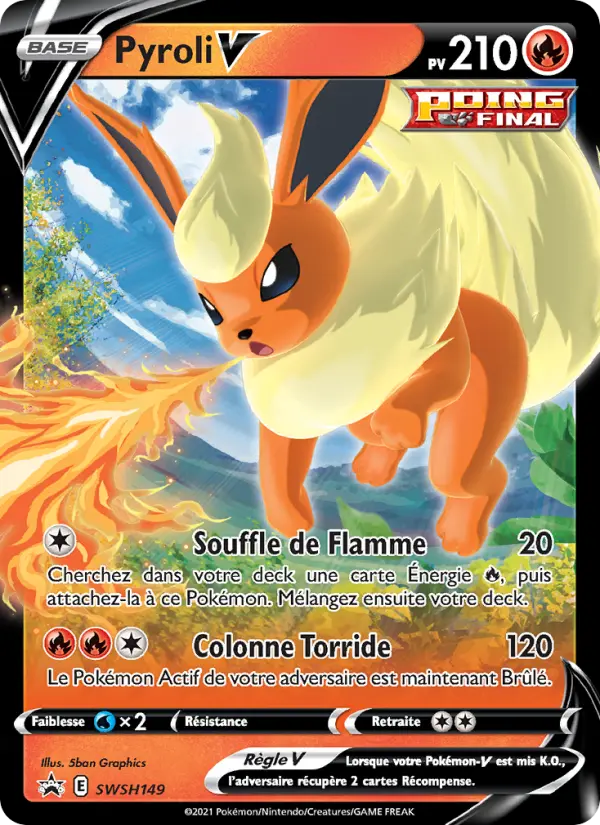 SWSH149/107 - Pyroli V – Promo SWSH (Carte Pokémon FR à petit prix, à l’unité sur Lorenzone.fr)