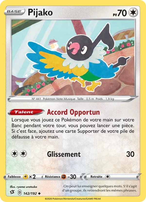 142/192 - Pijako – Clash des Rebelles (Carte Pokémon FR à petit prix, à l’unité sur Lorenzone.fr)