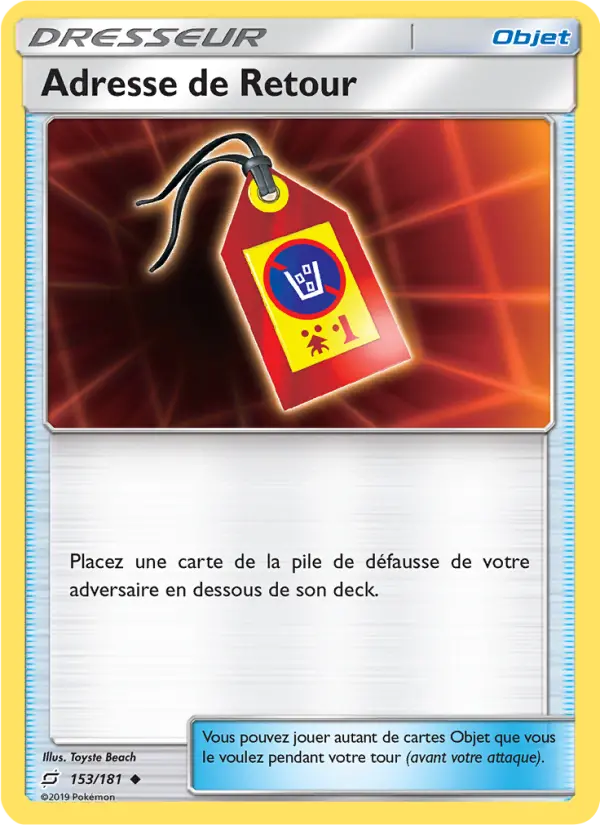 153/181 - Adresse de Retour