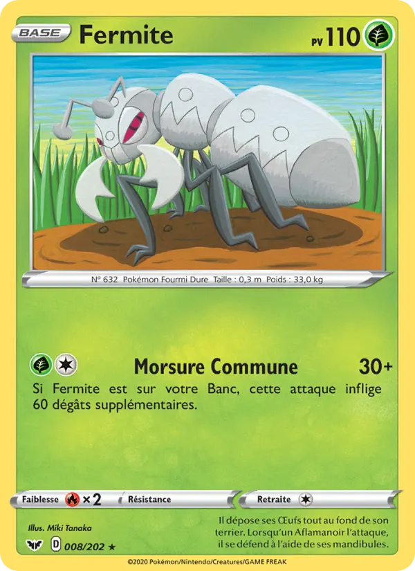 008/202 - Fermite – Épée et Bouclier (Carte Pokémon FR à petit prix, à l’unité sur Lorenzone.fr)