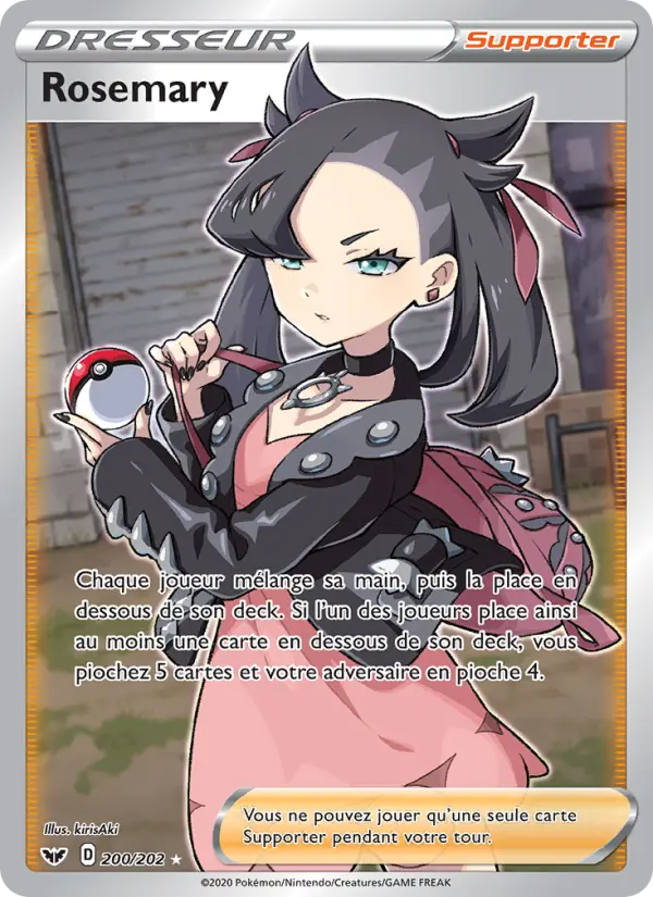200/202 - Rosemary – Épée et Bouclier (Carte Pokémon FR à petit prix, à l’unité sur Lorenzone.fr)