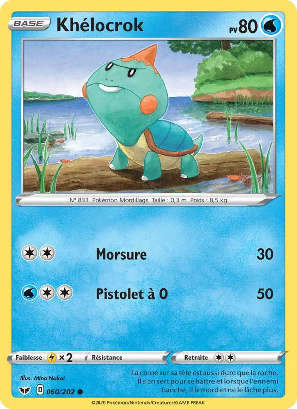 060/202 - Khélocrok – Épée et Bouclier (Carte Pokémon FR à petit prix, à l’unité sur Lorenzone.fr)