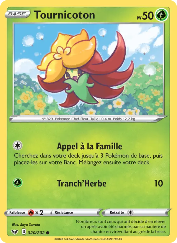 020/202 - Tournicoton – Épée et Bouclier (Carte Pokémon FR à petit prix, à l’unité sur Lorenzone.fr)