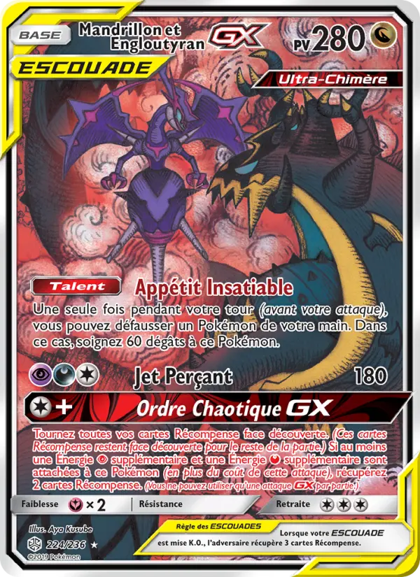 224/236 - Mandrillon et Engloutyran GX