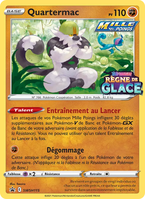 SWSH115/107 - Quartermac – Promo SWSH (Carte Pokémon FR à petit prix, à l’unité sur Lorenzone.fr)