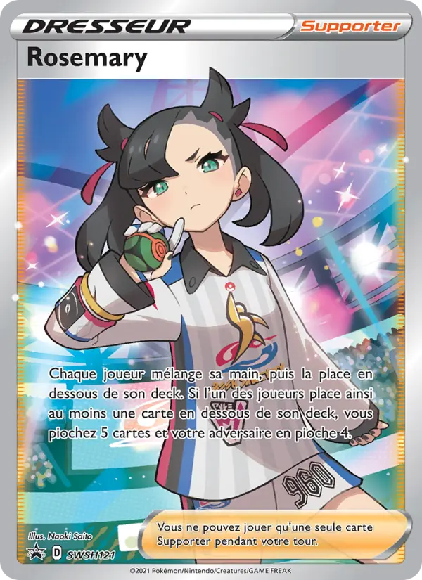 SWSH121/107 - Rosemary – Promo SWSH (Carte Pokémon FR à petit prix, à l’unité sur Lorenzone.fr)