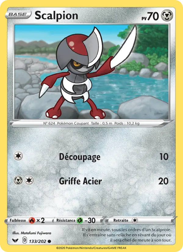 133/202 - Scalpion – Épée et Bouclier (Carte Pokémon FR à petit prix, à l’unité sur Lorenzone.fr)
