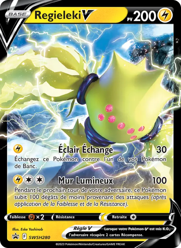 SWSH280/107 - Regieleki V – Promo SWSH (Carte Pokémon FR à petit prix, à l’unité sur Lorenzone.fr)