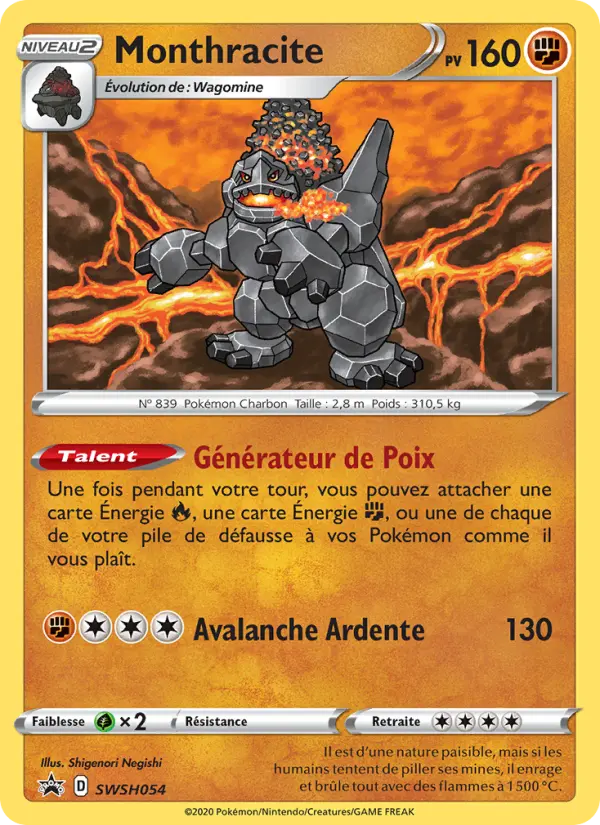 SWSH054/107 - Monthracite – Promo SWSH (Carte Pokémon FR à petit prix, à l’unité sur Lorenzone.fr)