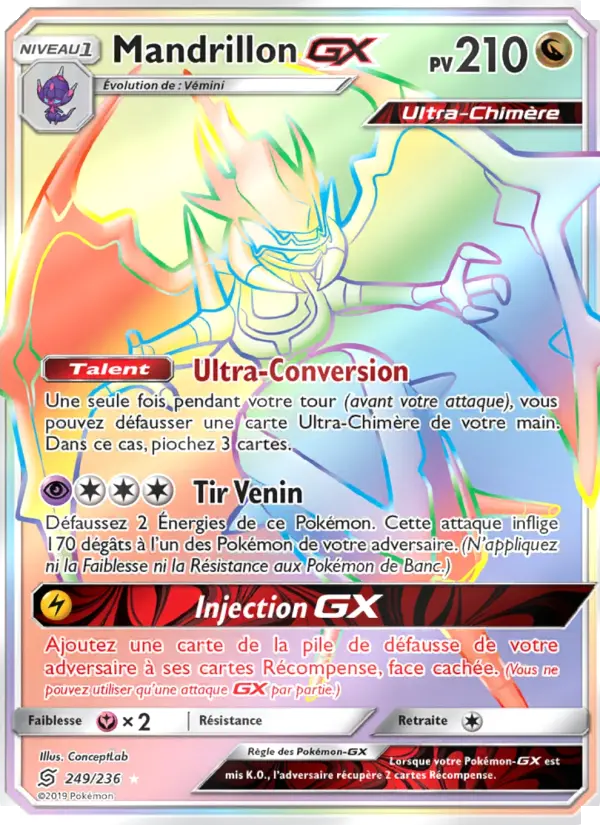 249/236 - Mandrillon GX