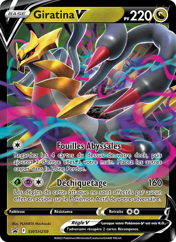 SWSH259/107 - Giratina V – Promo SWSH (Carte Pokémon FR à petit prix, à l’unité sur Lorenzone.fr)