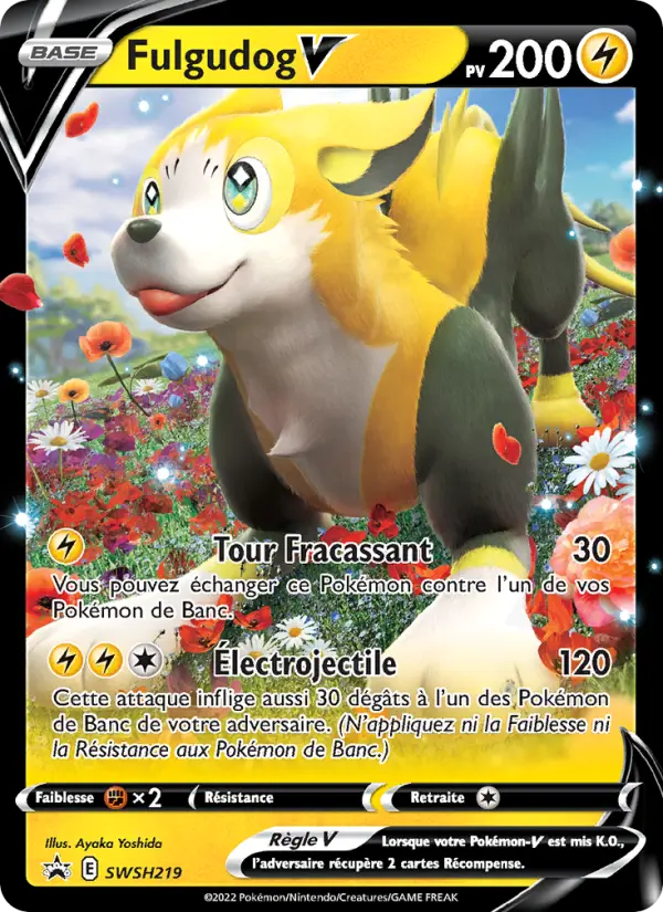 SWSH219/107 - Fulgudog V – Promo SWSH (Carte Pokémon FR à petit prix, à l’unité sur Lorenzone.fr)