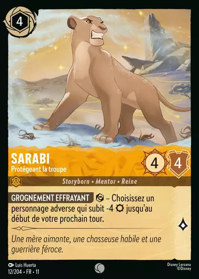 Sarabi, Protégeant la troupe