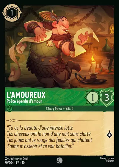 070/204 - L'amoureux, Poète éperdu d'amour