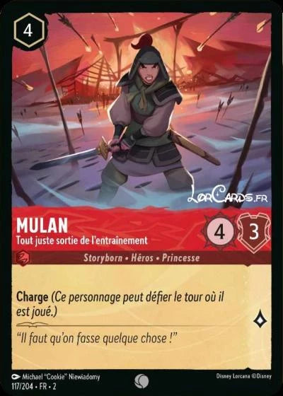 117/204 - Mulan, Tout juste sortie de l'entraînement