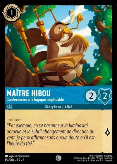 156/204 - Maître Hibou, Conférencier à la logique implacable