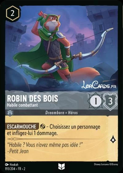 193/204 - Robin des bois, Habile combattant