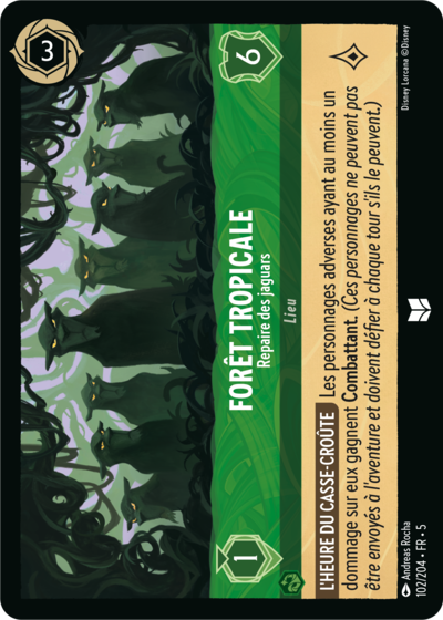 102/204 - Forêt tropicale, Repaire des jaguars