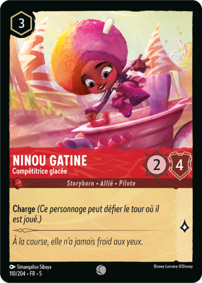 110/204 - Ninou Gatine, Compétitrice glacée