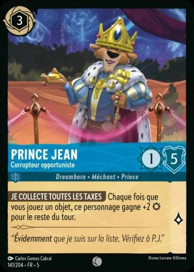 141/204 - Prince Jean, Corrupteur opportuniste