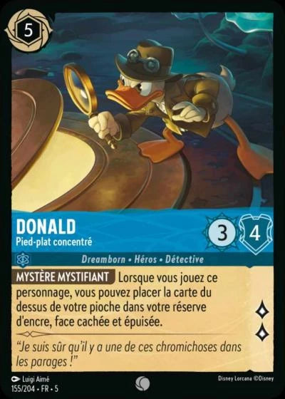 155/204 - Donald, Pied-plat concentré