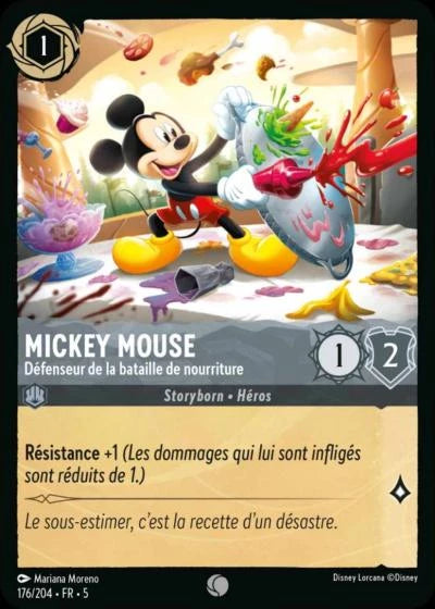 176/204 - Mickey Mouse, Défenseur de la bataille de nourriture