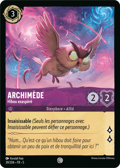 039/204 - Archimède, Hibou exaspéré