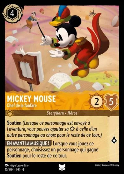 015/204 - Mickey Mouse, Chef de la fanfare