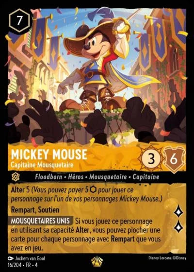 016/204 - Mickey Mouse, Capitaine Mousquetaire
